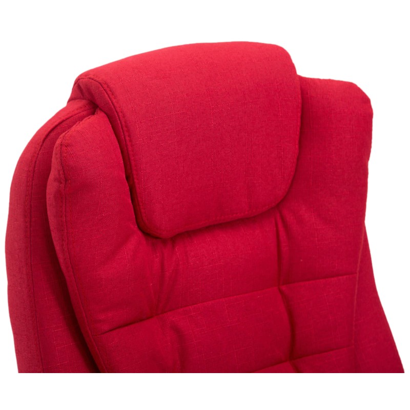 Silla de oficina Thor en tela roja