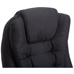 Silla de oficina Thor en tela negra