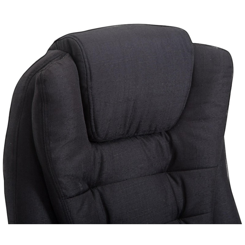 Silla de oficina Thor en tela negra