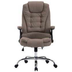 Silla de oficina Thor en tela color topo