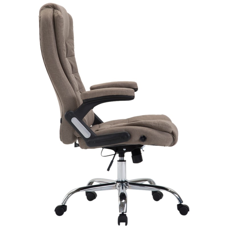 Silla de oficina Thor en tela color topo