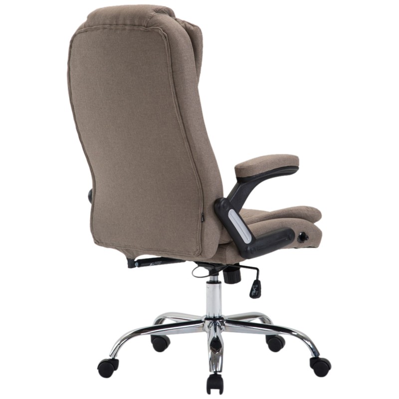 Silla de oficina Thor en tela color topo