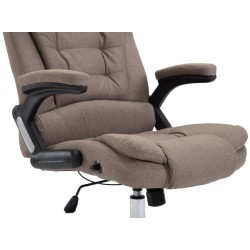 Silla de oficina Thor en tela color topo