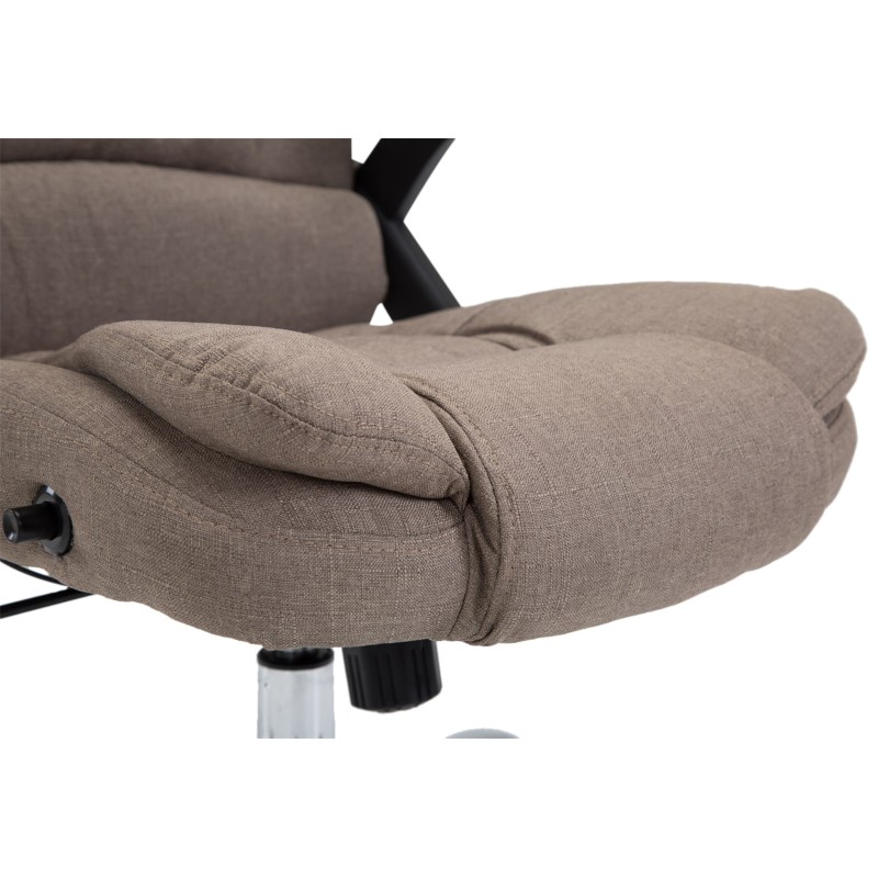 Silla de oficina Thor en tela color topo