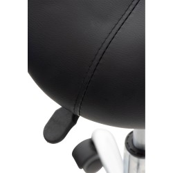 Taburete de trabajo negro Reno