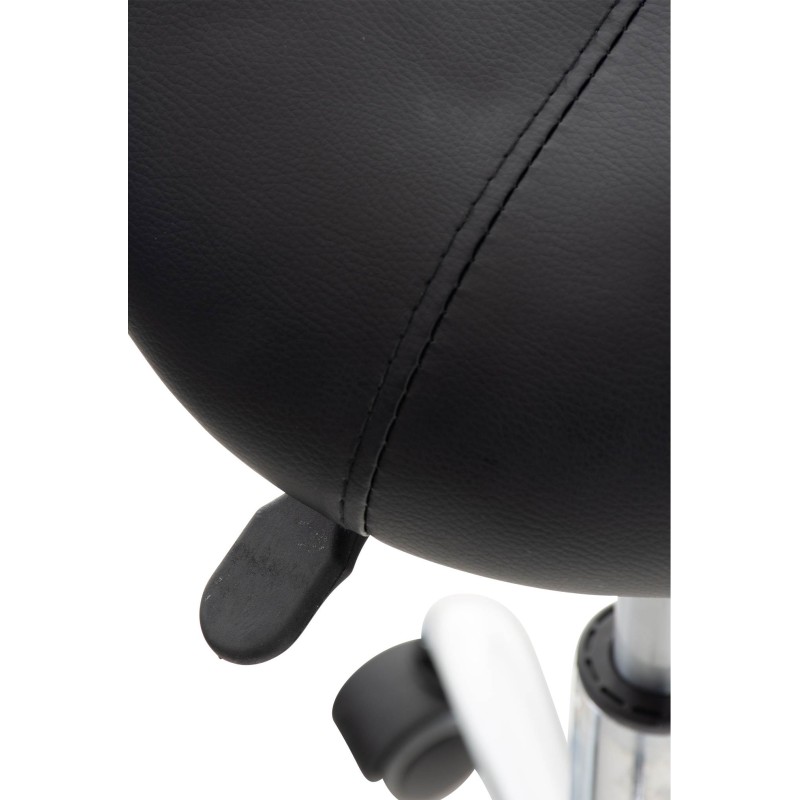 Taburete de trabajo negro Reno