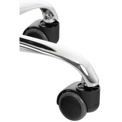 Taburete de trabajo negro Reno