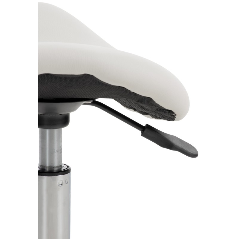 Taburete de trabajo blanco Reno