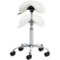 Taburete de trabajo blanco Reno