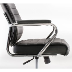 Silla de oficina negra Rako V2