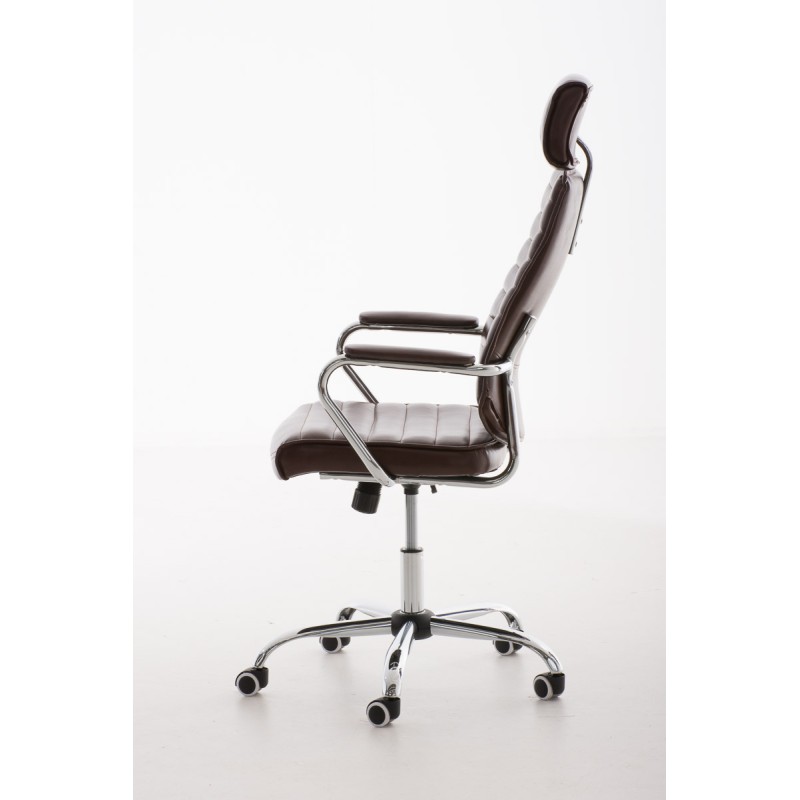 Silla de oficina Rako V2 en color rojo burdeos