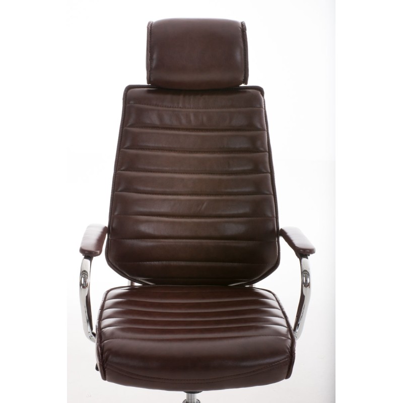 Silla de oficina Rako V2 en color rojo burdeos