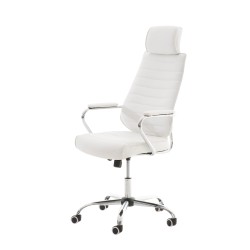 Silla de oficina blanca Rako V2