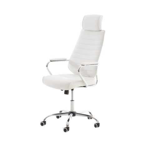 Silla de oficina blanca Rako V2