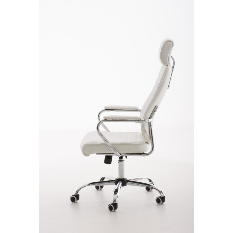Silla de oficina blanca Rako V2