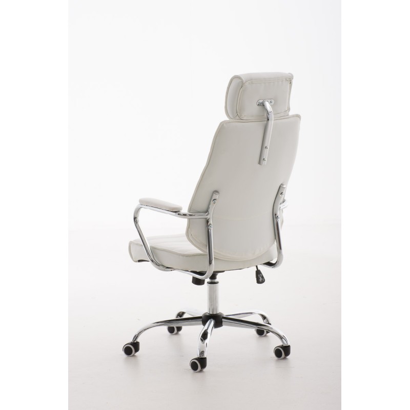 Silla de oficina blanca Rako V2