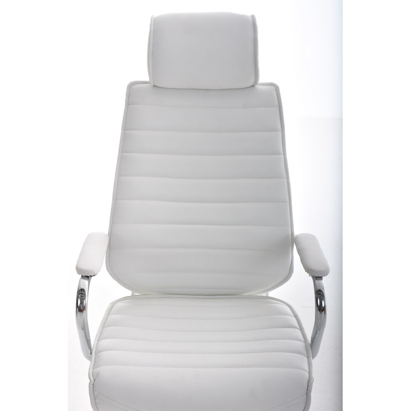 Silla de oficina blanca Rako V2