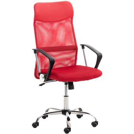 Silla de oficina roja Washington V2