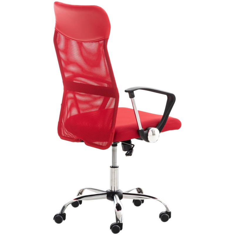 Silla de oficina roja Washington V2