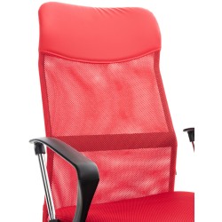 Silla de oficina roja Washington V2