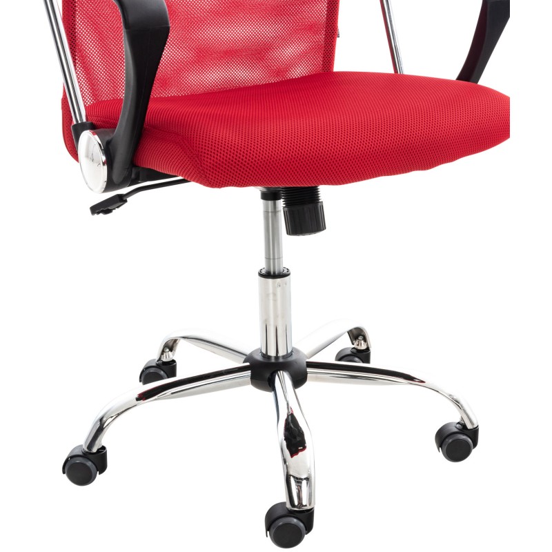 Silla de oficina roja Washington V2