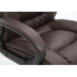 Silla de oficina Sparta XL en piel sintética marrón