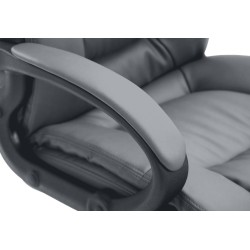 Silla de oficina Sparta XL en piel sintética gris