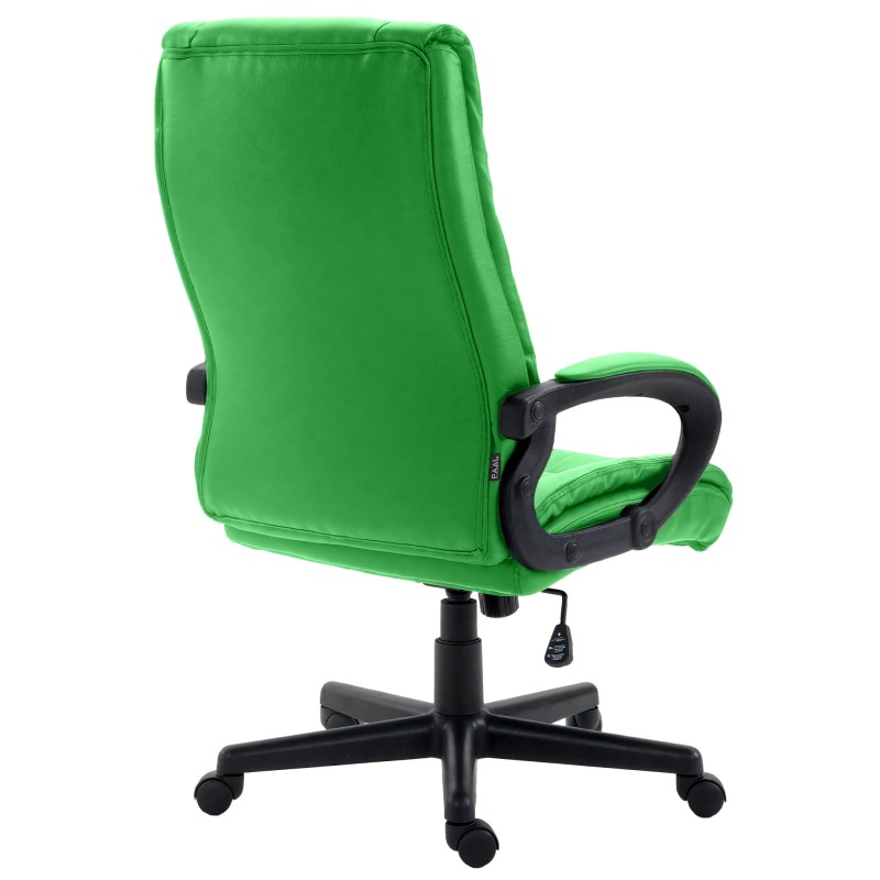 Silla de oficina Sparta XL en piel sintética verde