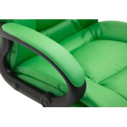 Silla de oficina Sparta XL en piel sintética verde