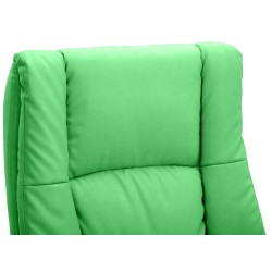 Silla de oficina Sparta XL en piel sintética verde