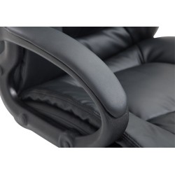 Silla de oficina Sparta XL en piel sintética negra