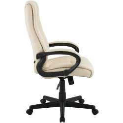 Silla de oficina Sparta XL en tela color crema