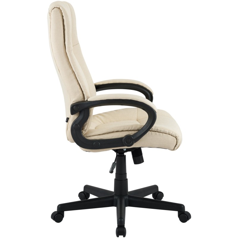 Silla de oficina Sparta XL en tela color crema