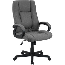 Silla de oficina Sparta XL en tela gris oscuro