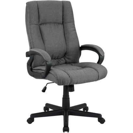 Silla de oficina Sparta XL en tela gris oscuro