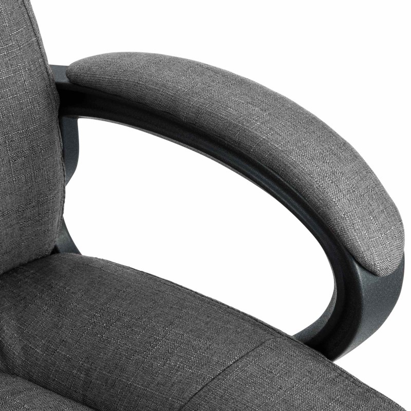 Silla de oficina Sparta XL en tela gris oscuro