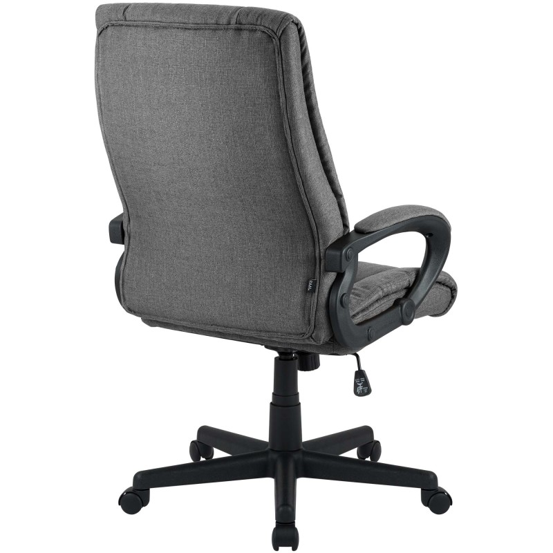 Silla de oficina Sparta XL en tela gris oscuro