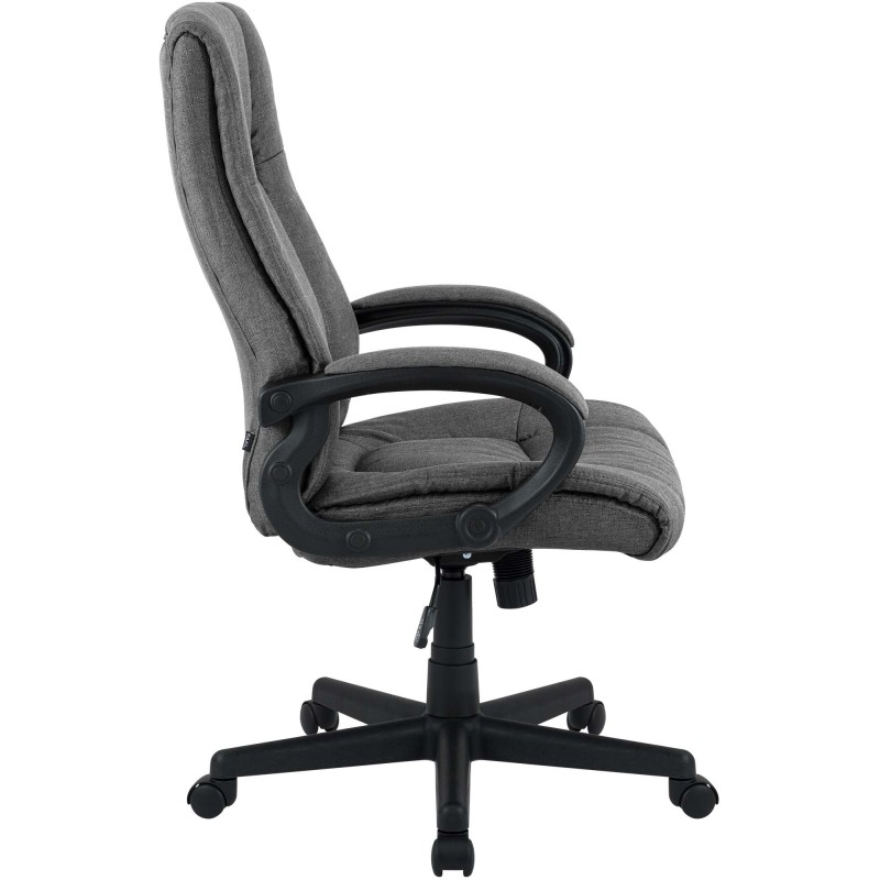 Silla de oficina Sparta XL en tela gris oscuro