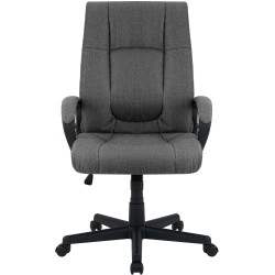 Silla de oficina Sparta XL en tela gris oscuro