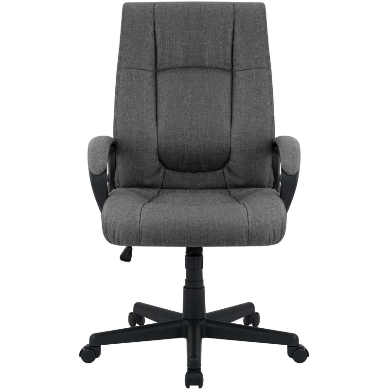 Silla de oficina Sparta XL en tela gris oscuro