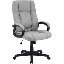 Silla de oficina Sparta XL en tela gris