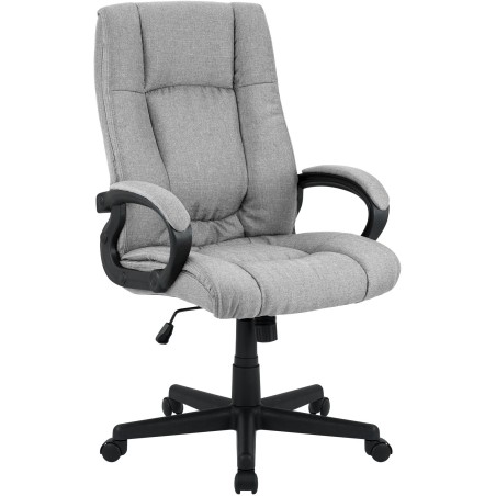 Silla de oficina Sparta XL en tela gris