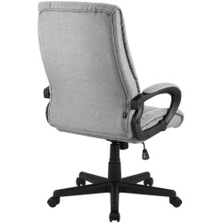 Silla de oficina Sparta XL en tela gris