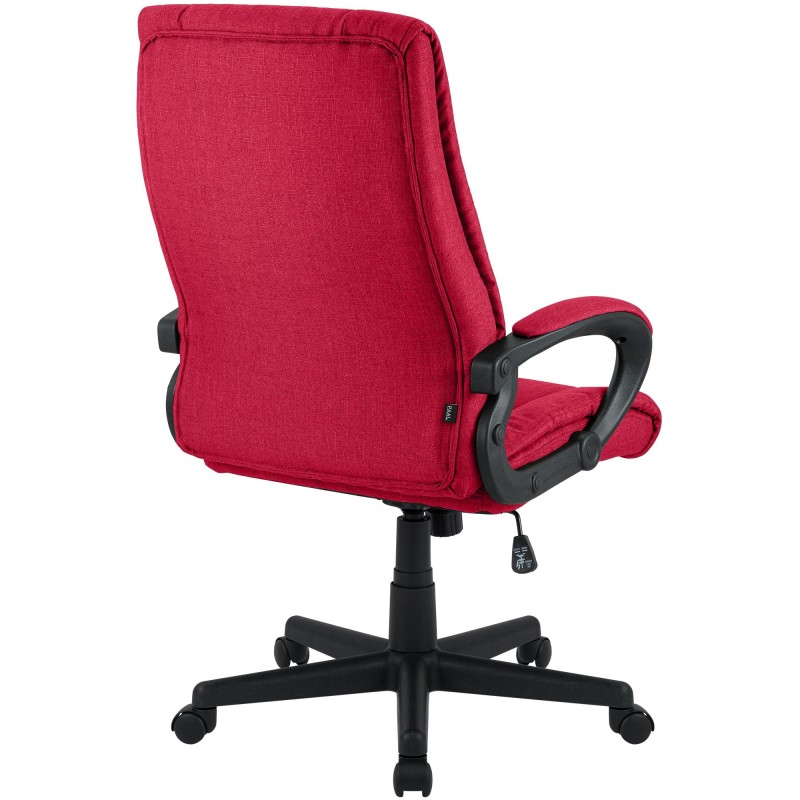 Silla de oficina Sparta XL en tela roja