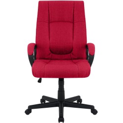 Silla de oficina Sparta XL en tela roja
