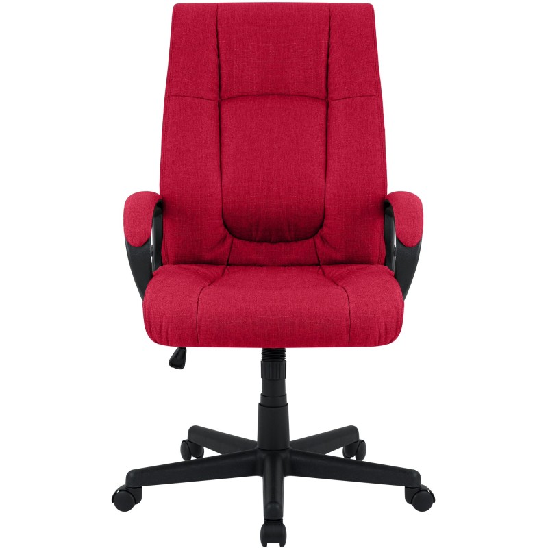 Silla de oficina Sparta XL en tela roja