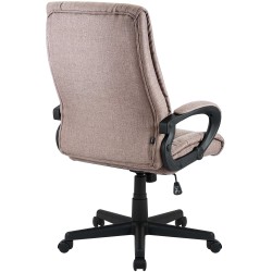 Silla de oficina Sparta XL en tela color topo