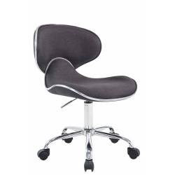 Taburete de trabajo Las Vegas V2 de tela gris oscuro