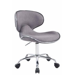 Taburete de trabajo Las Vegas V2 en tela gris