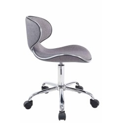 Taburete de trabajo Las Vegas V2 en tela gris